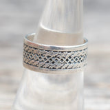 Vintage Sterling Silver Braided Band 7.5