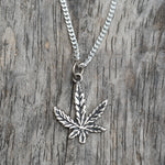 Vintage Sterling Silver Sweet Leaf Necklace