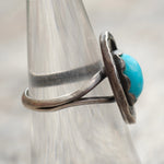 Vintage Sterling Turquoise Ring 6.5
