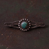 Vintage Sterling Turquoise Brooch