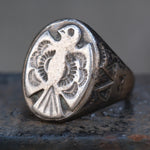 Vintage Sterling Silver Thunderbird Ring 10