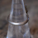 Vintage Sterling Turquoise Florette Ring 6.25