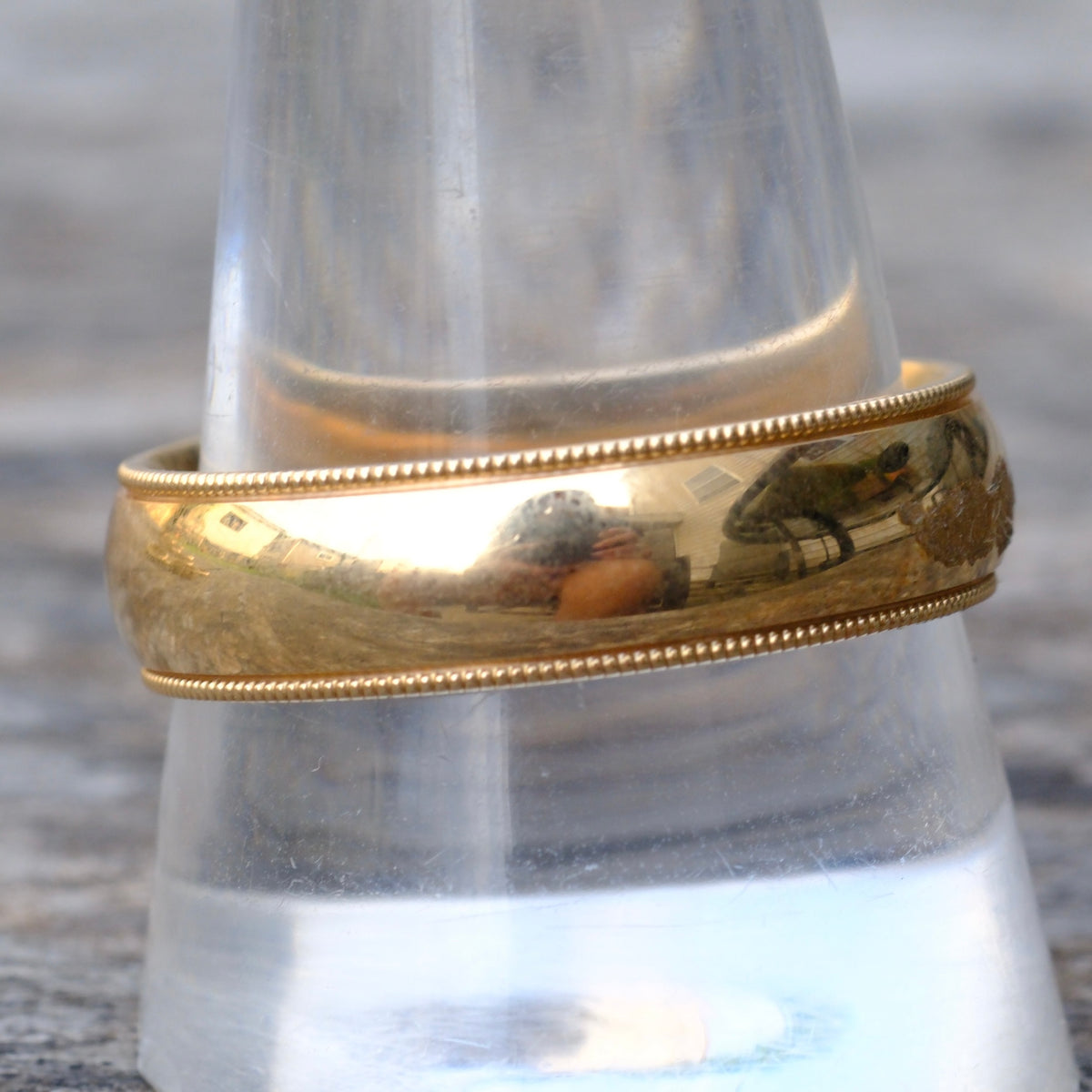 Vintage 14K Gold Band Ring 10.75 8.7 Grams