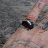 Vintage sterling Silver Dome Ring 7