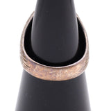 Vintage Sterling Engraved Dome Ring 5.5