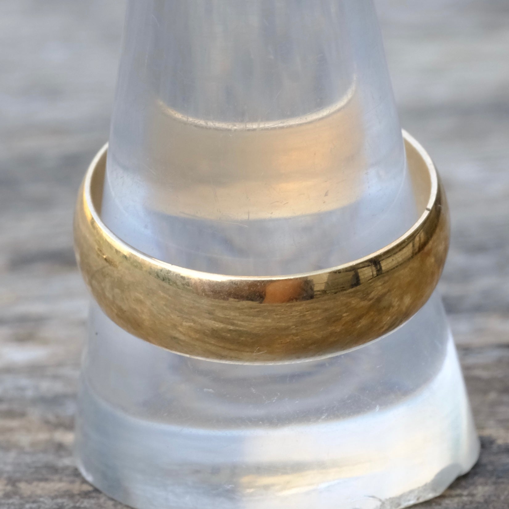 Vintage 14K Gold Band Ring 10.75