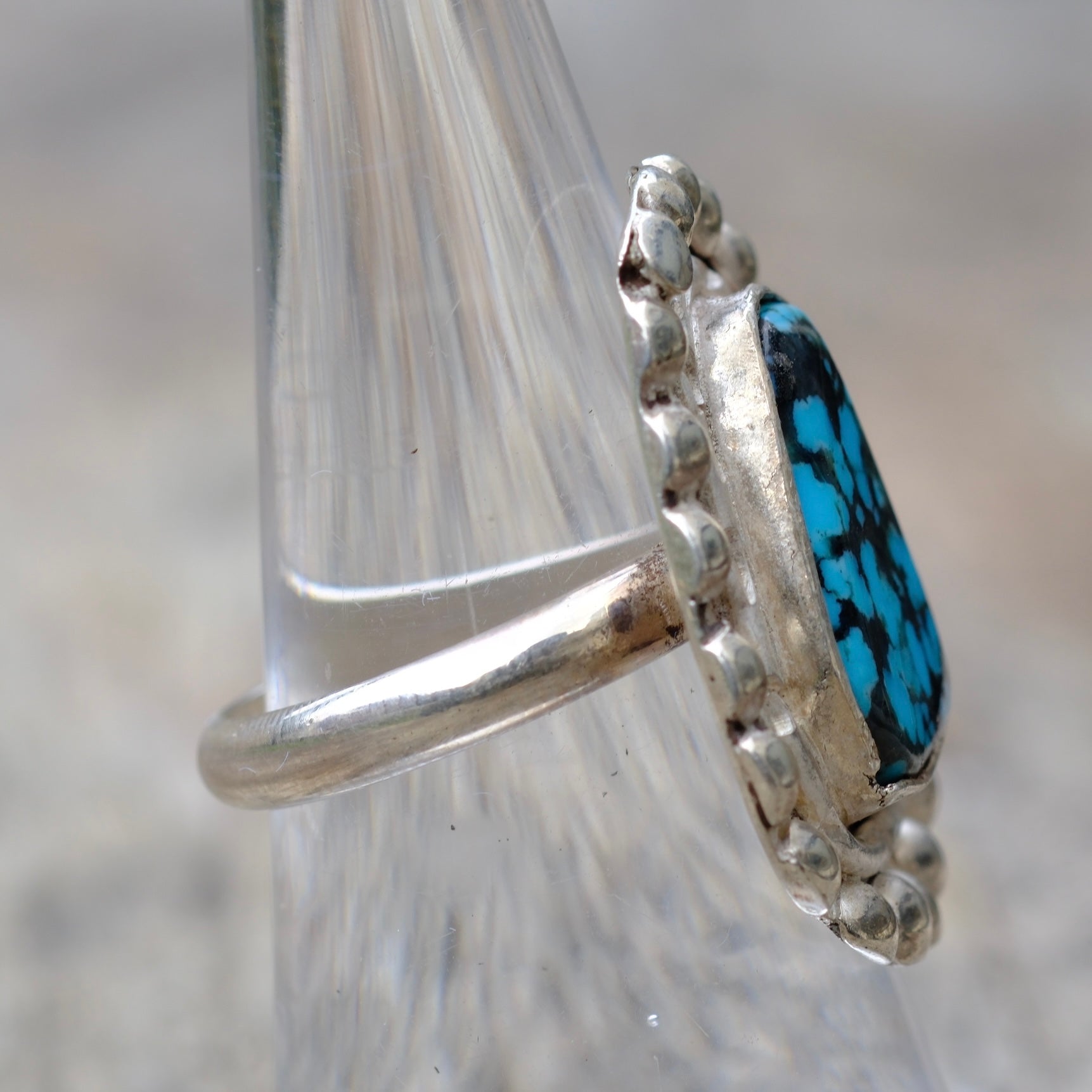 Vintage Sterling Turquoise Ring 7