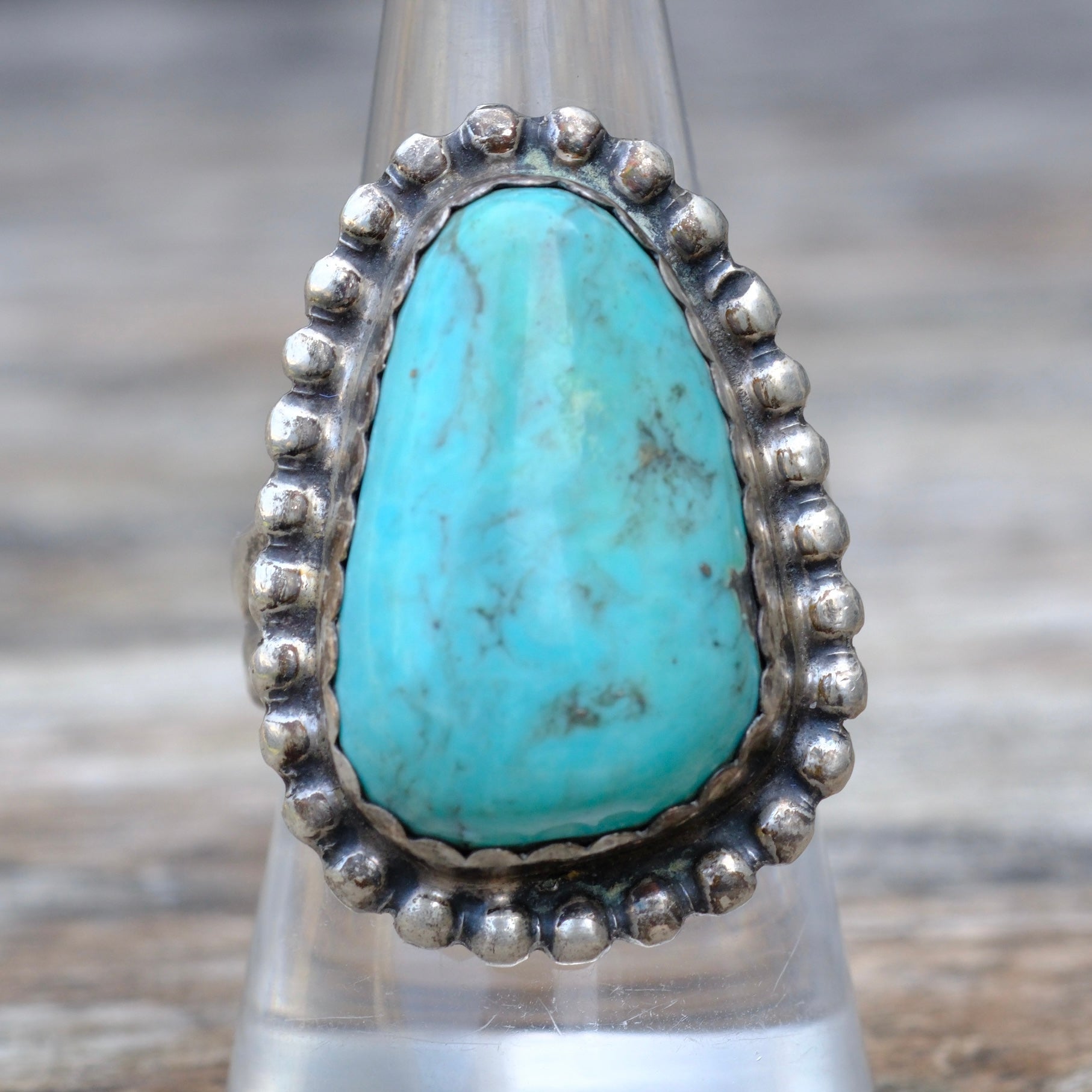 Vintage Sterling Turquoise Ring 9
