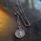 Vintage Sterling St Christopher Necklace