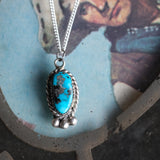 Vintage Sterling Turquoise Necklace