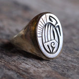 Vintage Sterling Silver Hopi Bear Claw Ring 10