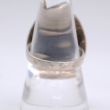 Vintage Sterling Turquoise Horseshoe Ring 8.5