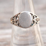 Vintage Sterling Silver Signet Ring 7.75