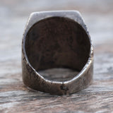 Vintage Sterling Multistone Inlay Ring 8.5