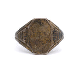 Vintage Sterling Silver Blank Signet Ring 6.25