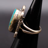 Vintage Sterling Turquoise Ring 5.25