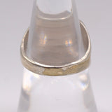 Vintage Sterling Turquoise Stamped Band Ring 8.25