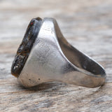 Vintage Sterling Tigers Eye Centurion Ring 10.5