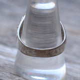 Vintage White Bronze Playboy Bunny Turquoise Ring 10.5