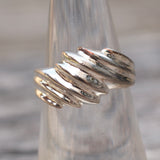 Vintage Sterling Silver Modernist Ring 5.75