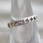 Vintage Sterling Silver Chain Ring 4.25