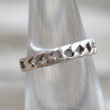 Vintage Sterling Silver Chain Ring 4.25