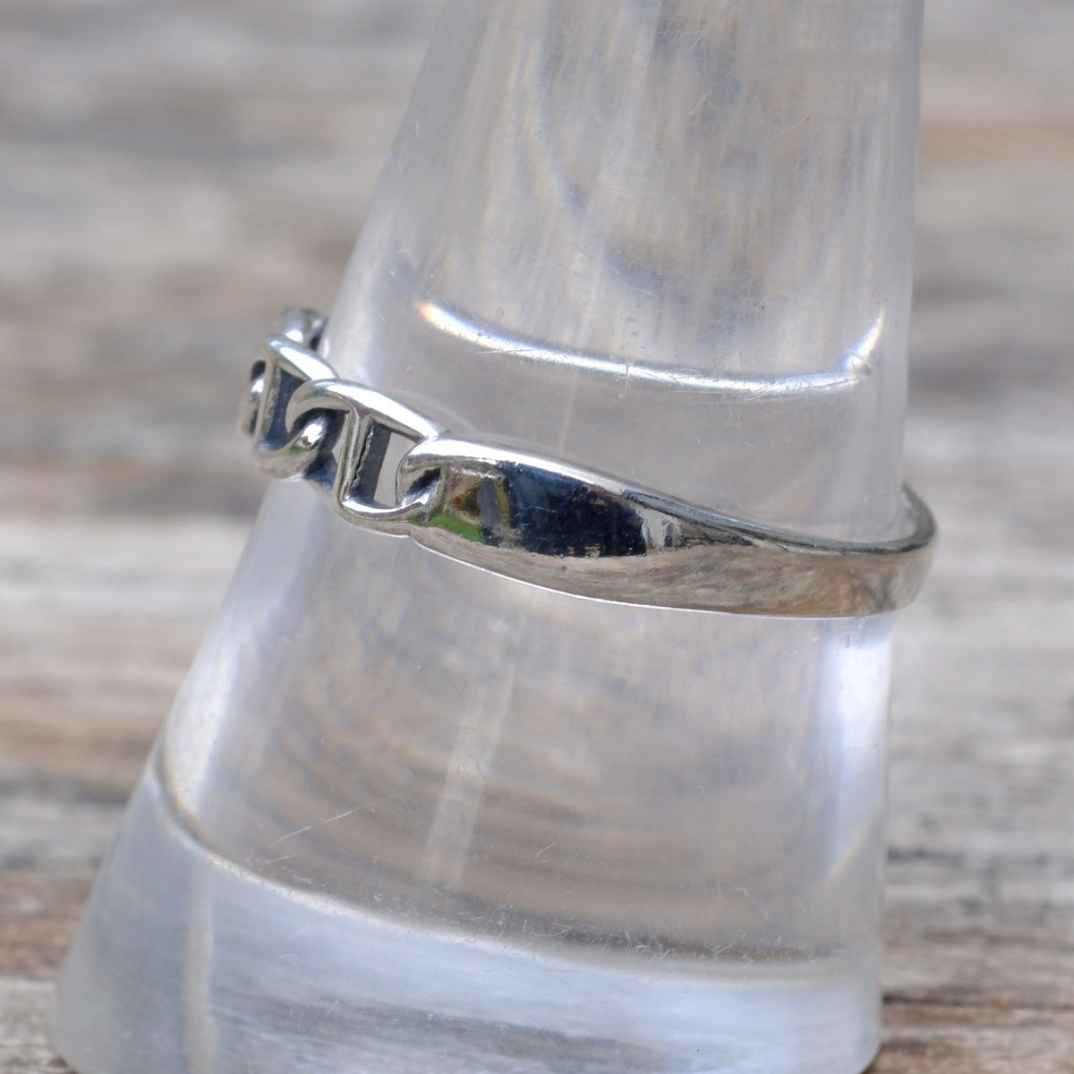 Vintage Sterling Chain Band 9.5