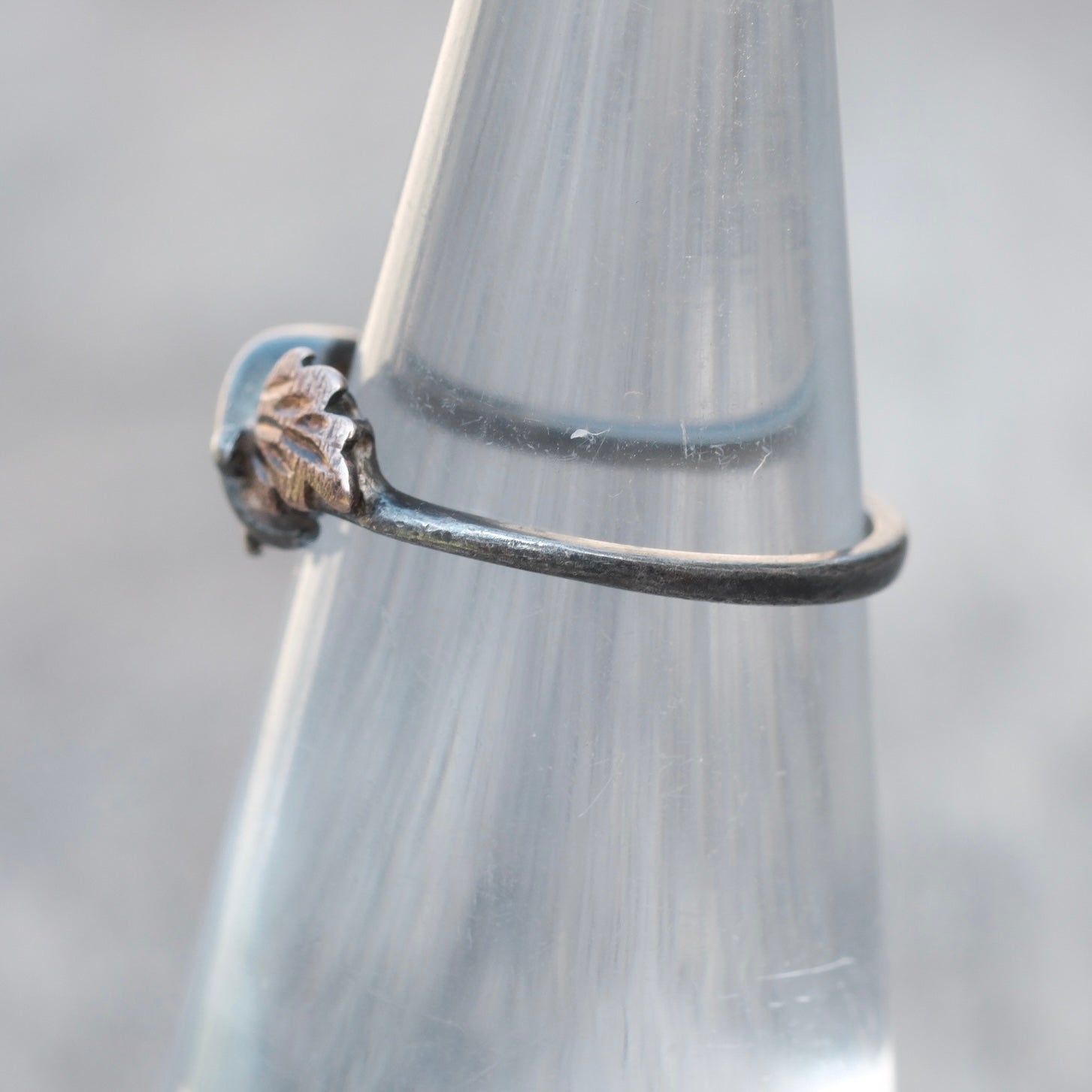 Vintage Sterling Silver Lead Ring 4
