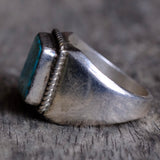 Vintage Sterling Turquoise Ring 11.5