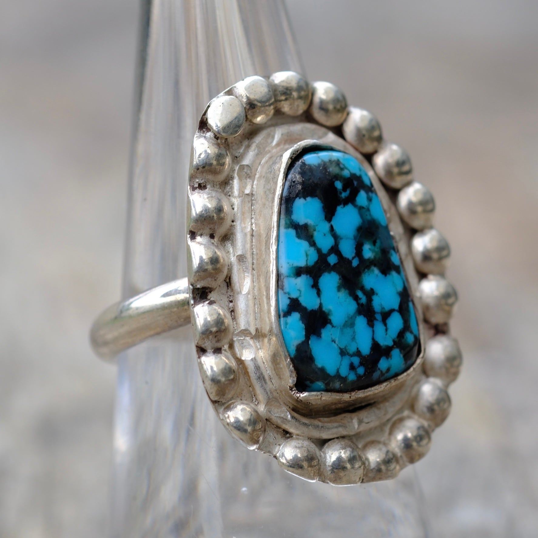 Vintage Sterling Turquoise Ring 7