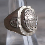 Vintage Mexican Big Chief Souvenir Ring 8.75