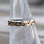 Vintage Sterling Silver Braided Ring 7