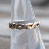 Vintage Sterling Silver Braided Ring 7
