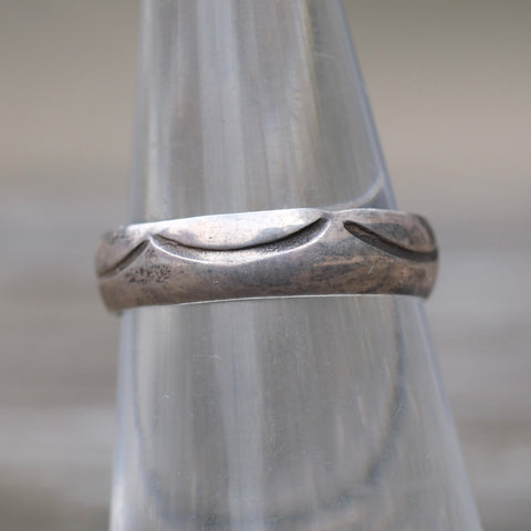 Vintage Sterling Silver Stamped Band 5.5