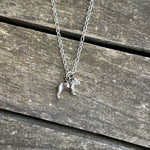 Vintage Sterling Bulldog Necklace