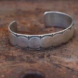 Vintage Sterling Heavy Stamped Cuff