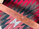 Vintage Hand Tooled Brown Leather ‘NEVES’ Wildlife Belt