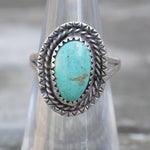 Vintage Sterling Turquoise Ring 5.25