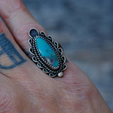 Vintage Sterling Turquoise Ring 6