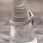 Vintage Sterling Multistone Inlay Overpass Ring 7
