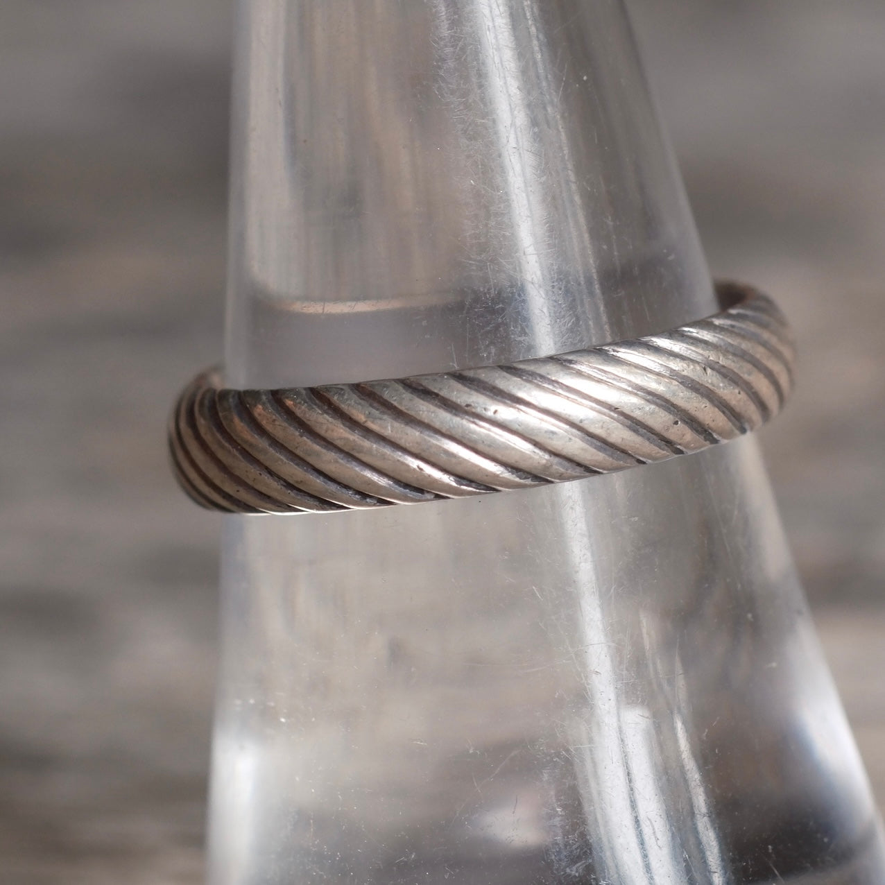 Vintage Sterling Silver Band Ring 7.75