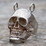 Vintage Sterling Silver Skull Ring 11.5