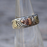 Vintage Sterling Leaf Band 4.5