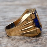 Vintage 14k Gold Filled Free Masons Signet Ring 9.75