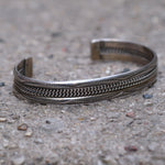 Vintage Sterling Silver Braided Cuff
