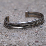 Vintage Sterling Silver Braided Cuff