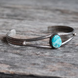 Vintage Sterling Turquoise Cuff