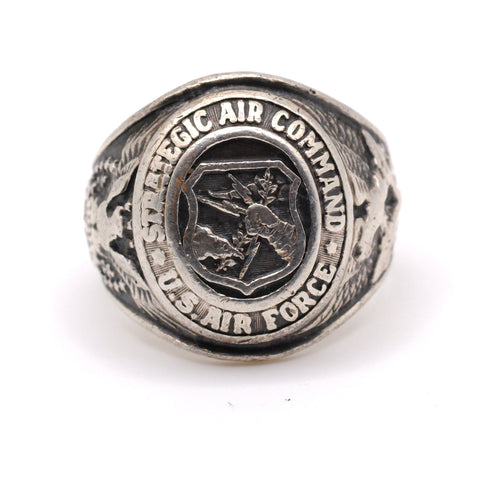 Vintage Sterling Air Force Ring 8