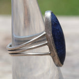 Vintage Sterling Lapis Ring 6