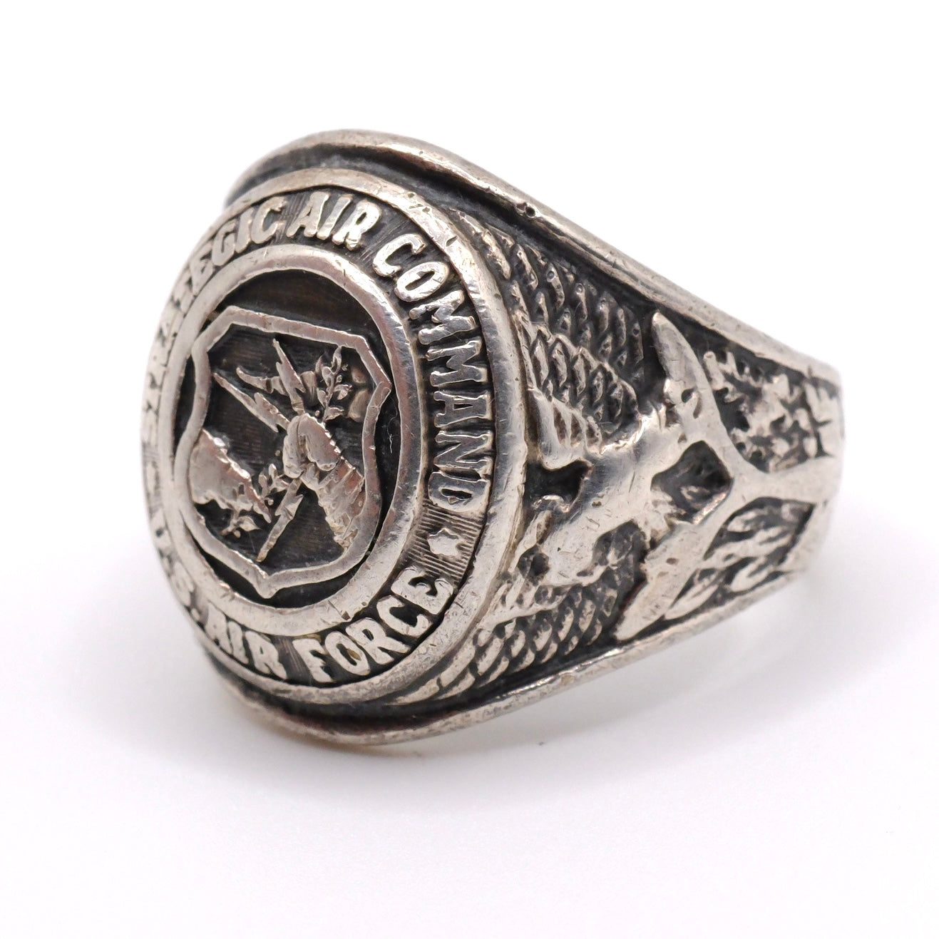 Vintage Sterling Air Force Ring 8